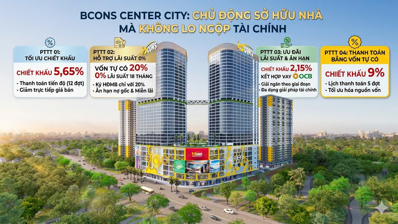 4 Phương Thức Thanh Toán Bcons Center City